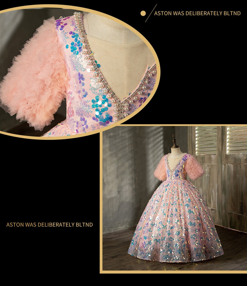 Vestido Malena color rosa para niñas